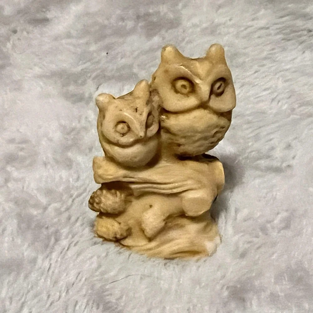 Owls Resin Pair italian Figurine Wony Ltd Italy‎ 2.5